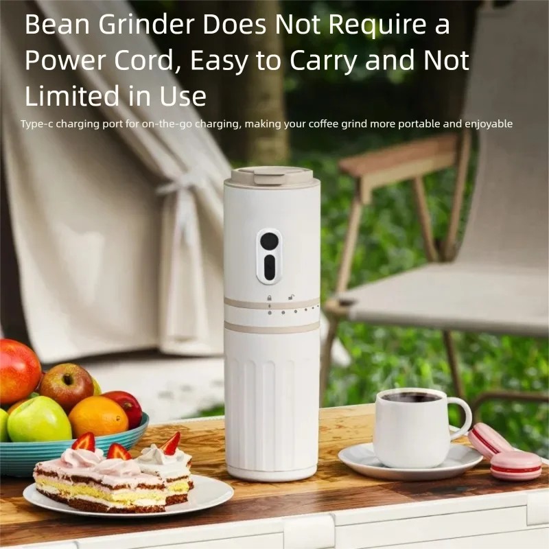 Pocket Coffee Maker - เครื่องชงกาแฟออลอินวันแบบพกพา พร้อมเครื่องบดในตัว ใช้กับแก้วแบบพกพา เหมาะสำหรับใช้ในบ้านและนอกบ้าน