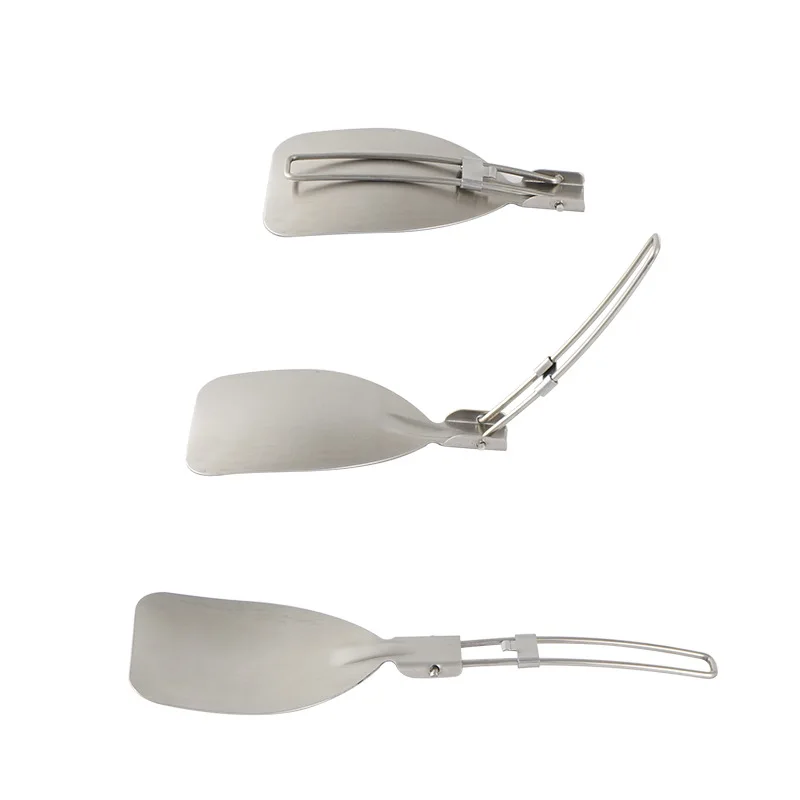 Quechua Camping Cooking Set - ไม้พายพับได้สำหรับตั้งแคมป์ สแตนเลส อุปกรณ์ทำอาหารกลางแจ้ง ตะหลิวพับได้ พกพาสะดวก สำหรับทำอาหารในครัวแคมป์ปิ้ง