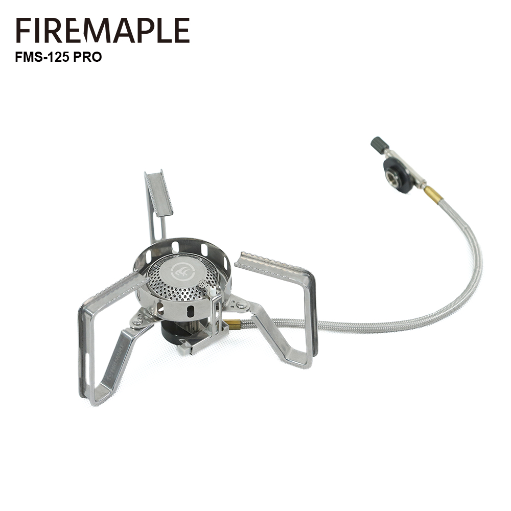 Camping Cooking System - เตากันลมเมเปิ้ลแบ่งเตาแก๊ส3240W เดินป่ากลางแจ้งตั้งแคมป์พร้อมอุปกรณ์จุดระเบิด FMS-125PRO น้ำหนักเบา