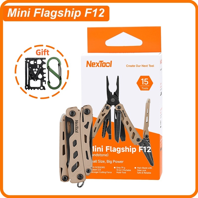 Camping Cooking Knife Set - NexTool Mini Flagship F12 คีมอเนกประสงค์ 13