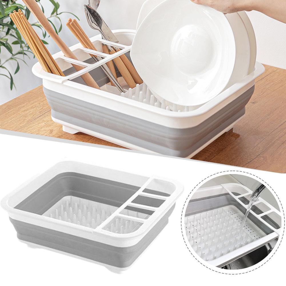 Camping Cooking Rack - ชั้นวางจานแบบพับได้ ที่คว่ำจาน ชาม ถาด อุปกรณ์จัดระเบียบภาชนะสำหรับอ่างล้างจาน ชั้นวางสำหรับตากจานแบบพกพา