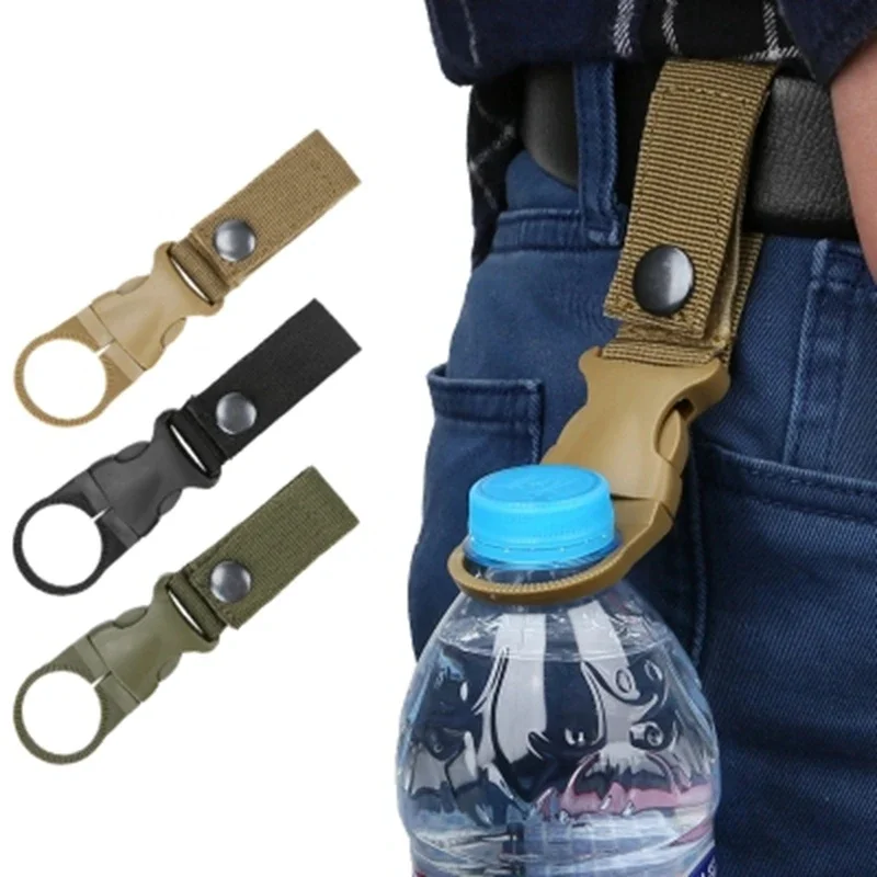 Camping Cooking Hanger - ตะขอเกี่ยวขวดน้ำ 2 ชิ้น ทำจากไนลอน สำหรับพกพา ปีนเขา
