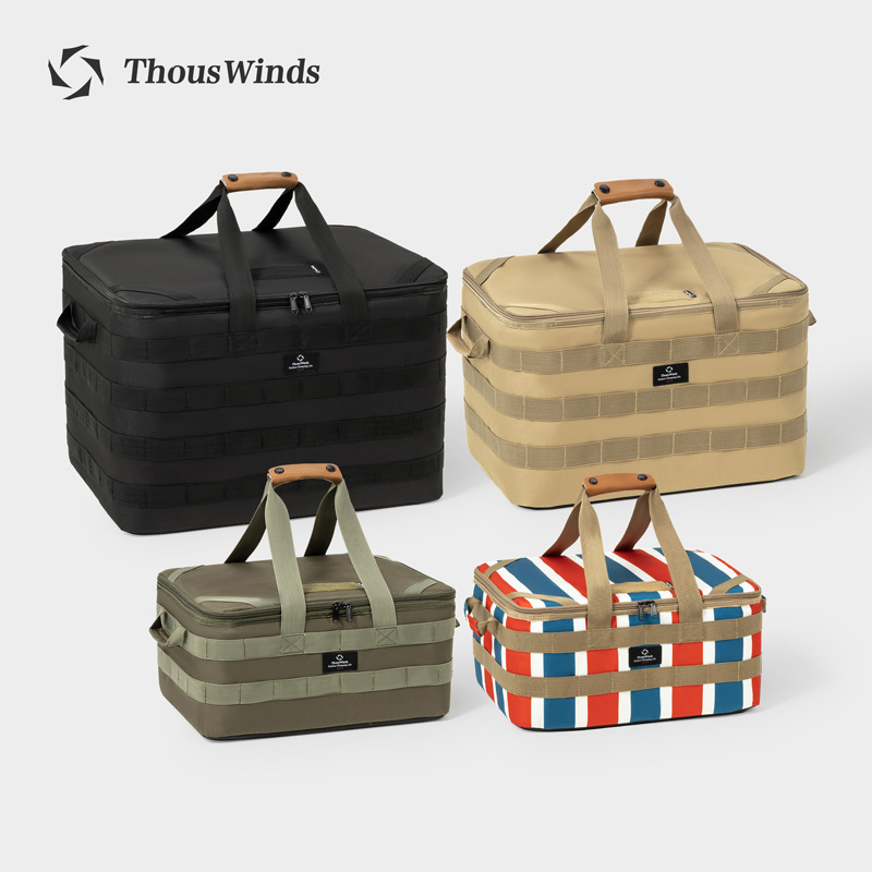 Camping Cooking Rack - Thous ลมกลางแจ้ง Camping กระเป๋าเก็บอาหารกระเป๋าขนาดใหญ่โคมไฟเครื่องครัว Tableware Picnic