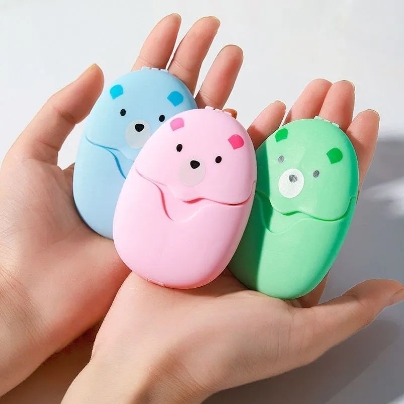 Biodegradable Soap Camp - แผ่นสบู่พกพา 50/150 ชิ้น สำหรับอาบน้ำ ล้างมือ ใช้กลางแจ้ง