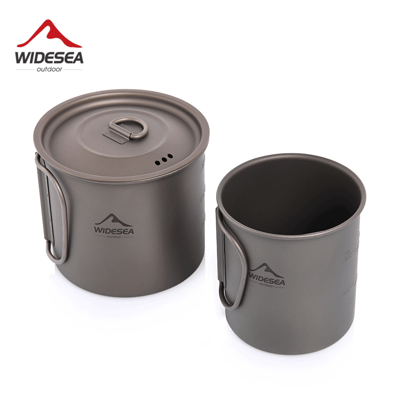 แก้วไทเทเนียม Widesea สำหรับแค - Quechua Camping Cooking Set บทวิจารณ์และราคา