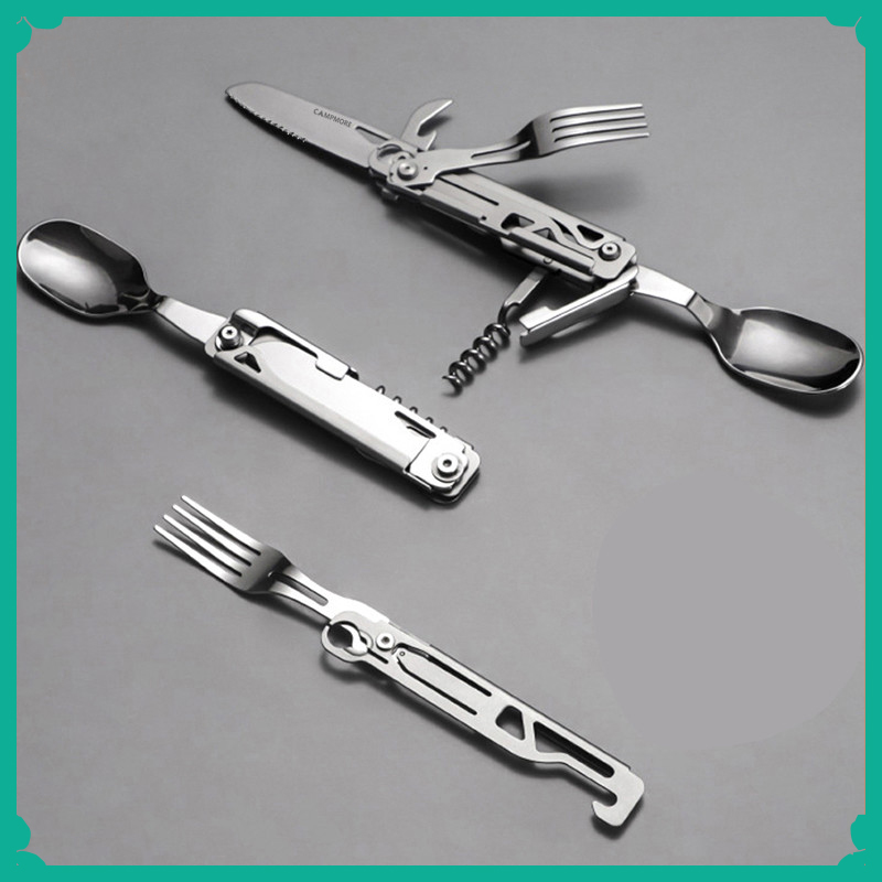 ชุดช้อนส้อมแคมป์ปิ้งอเนกประสงค - Quechua Camping Cooking Set บทวิจารณ์และราคา