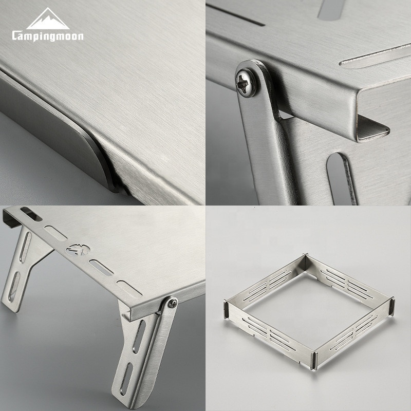 เตาบาร์บีคิวพับได้อเนกประสงค์  - Camping Cooking Table With Windshield บทวิจารณ์และราคา
