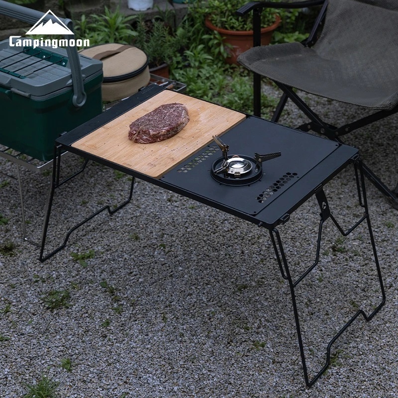 TRIMIX ชุดเตาแบบพกพาสำหรับตั้ง - Camping Cooking Table With Windshield บทวิจารณ์และราคา