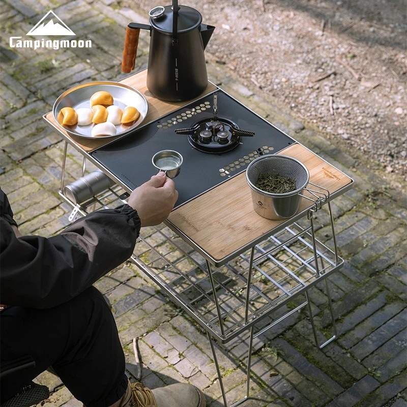 TRIMIX ชุดเตาแบบพกพาสำหรับตั้ง - Camping Cooking Table With Windshield บทวิจารณ์และราคา