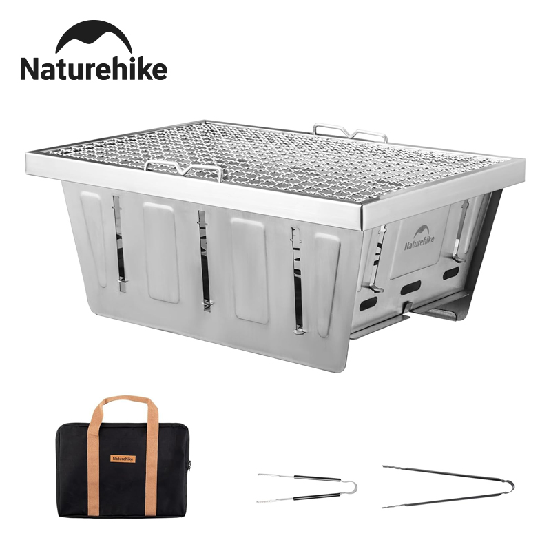 เตาถ่านพกพา Naturehike สำหรับโ - Camping Cooking Table With Windshield บทวิจารณ์และราคา