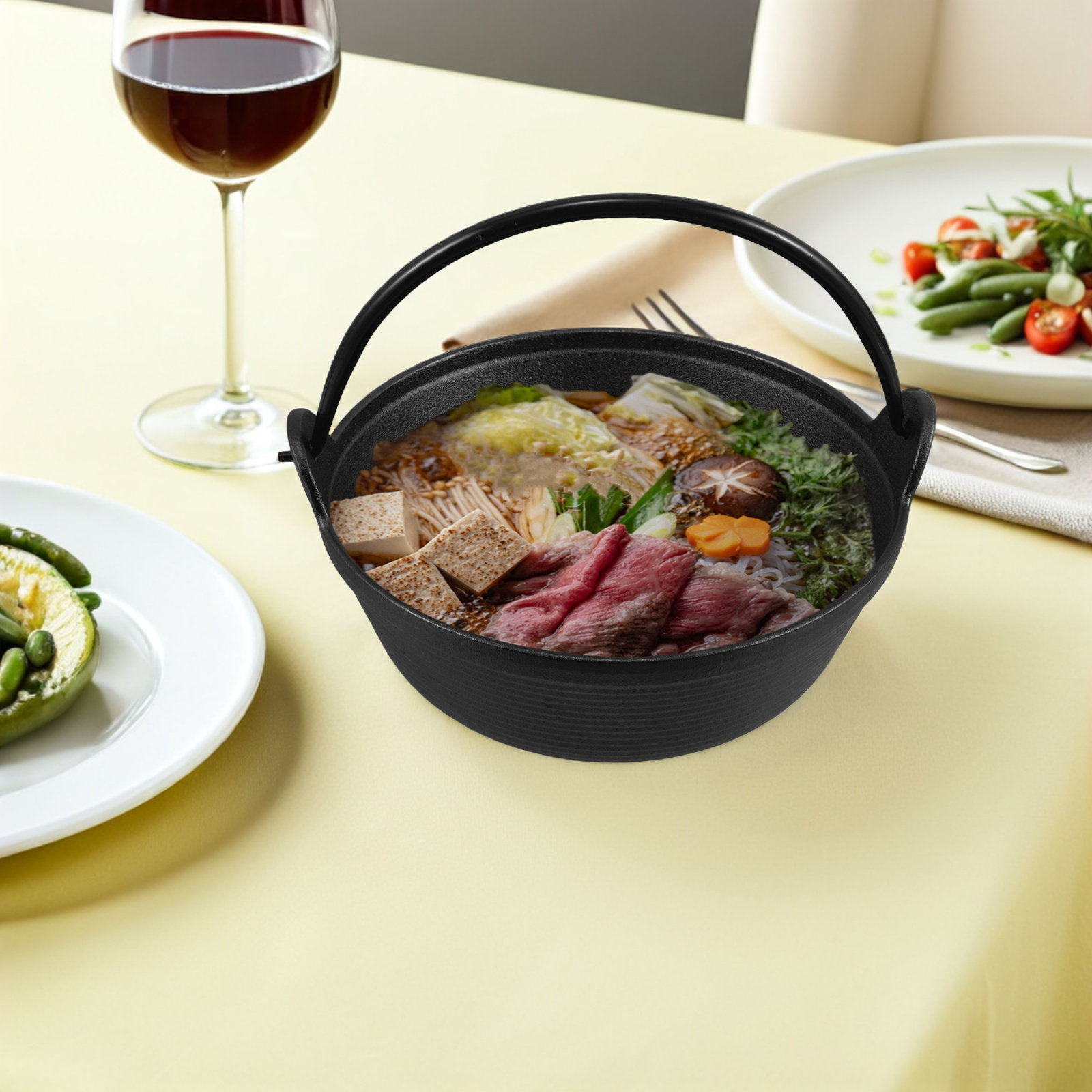 หม้อแก๊สเซ็ตเหล็กหล่อพร้อมฝาแก - Japanese Camping Cooking บทวิจารณ์และราคา