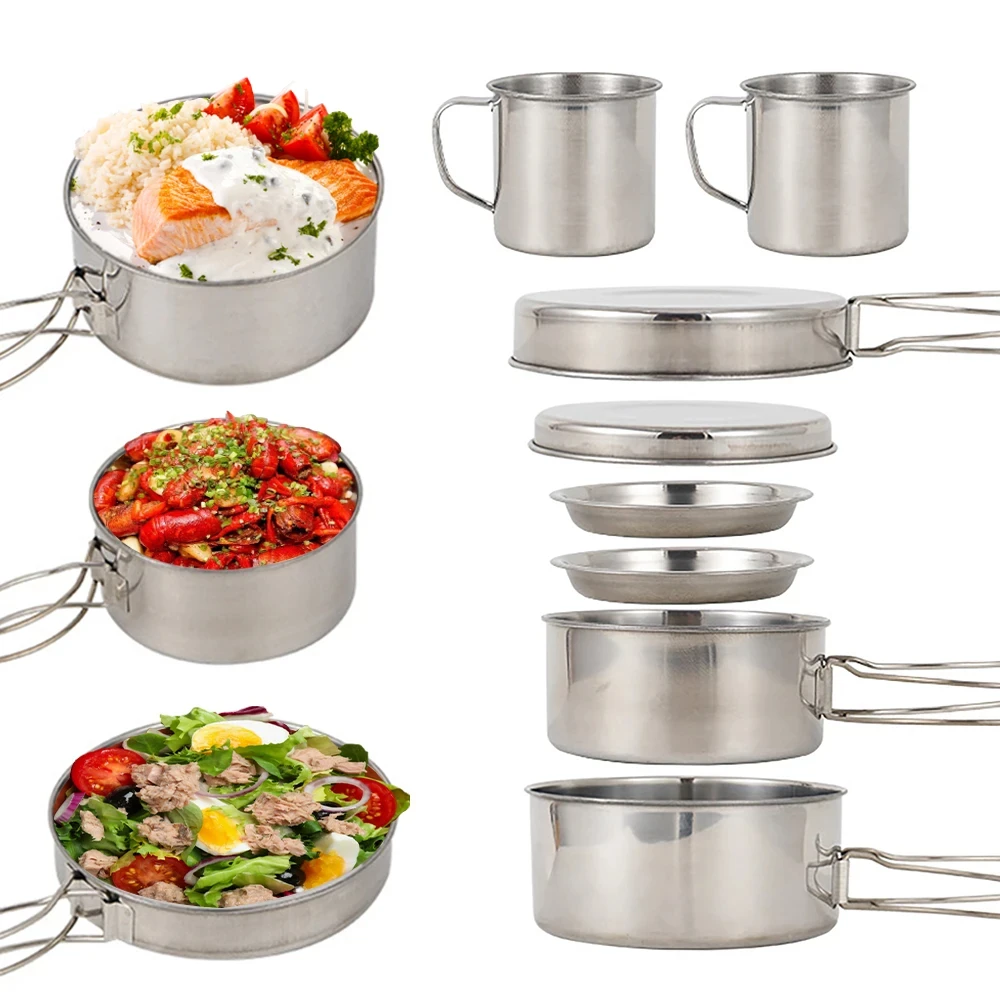 ชุดเครื่องครัวแคมป์ปิ้ง 8 ชิ้น - Camping Cooking Backpack บทวิจารณ์และราคา