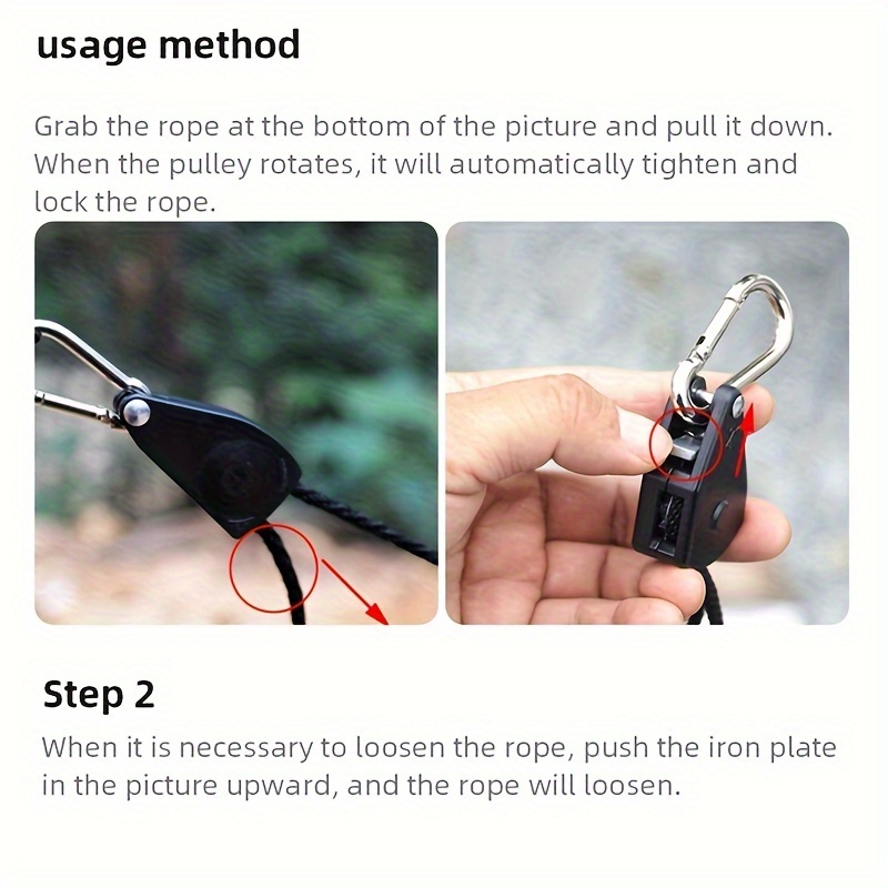 เชือกผูกเต็นท์ขนาด 4 มม. * 4 ม - Camping Cooking Hanger บทวิจารณ์และราคา