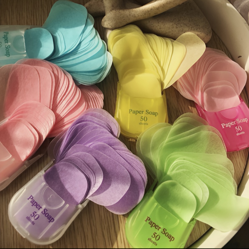แผ่นสบู่แบบพกพา 50 ชิ้น |   สำ - Biodegradable Soap Camp บทวิจารณ์และราคา