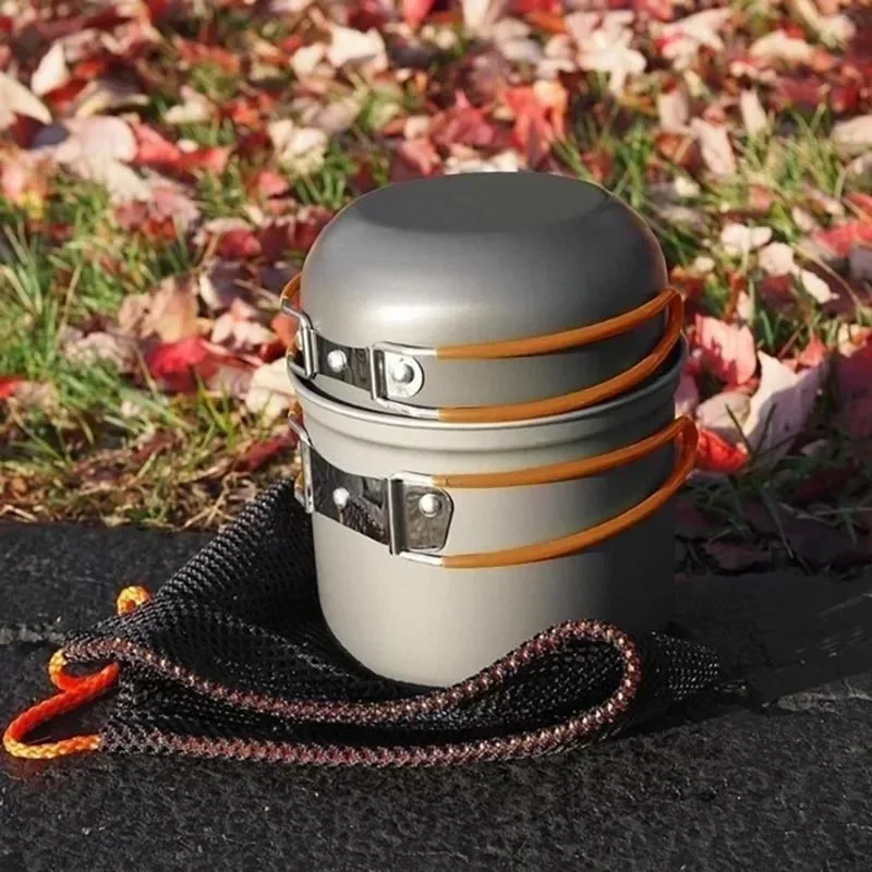 ใหม่หม้อตั้งแคมป์แบบพกพากลางแจ - Camping Cooking Knife Set บทวิจารณ์และราคา
