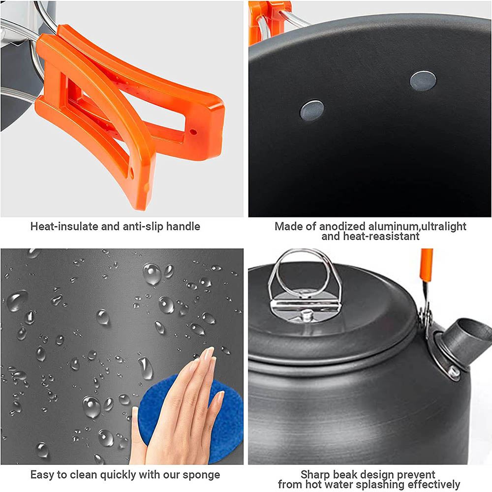 1 ชิ้น/1 เซ็ตชุดเครื่องครัวตั้ - Camping Cooking Backpack บทวิจารณ์และราคา