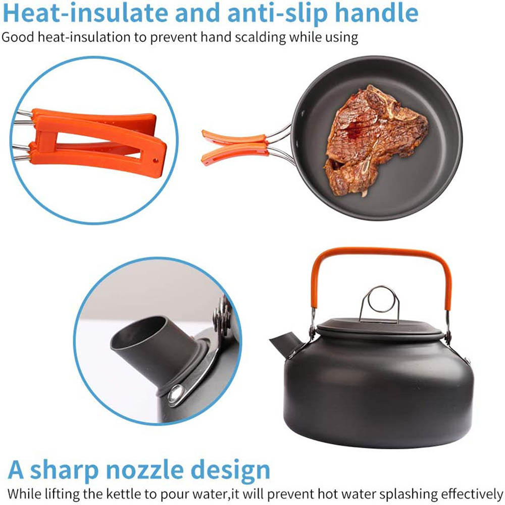 1 ชิ้น/1 เซ็ตชุดเครื่องครัวตั้ - Camping Cooking Backpack บทวิจารณ์และราคา