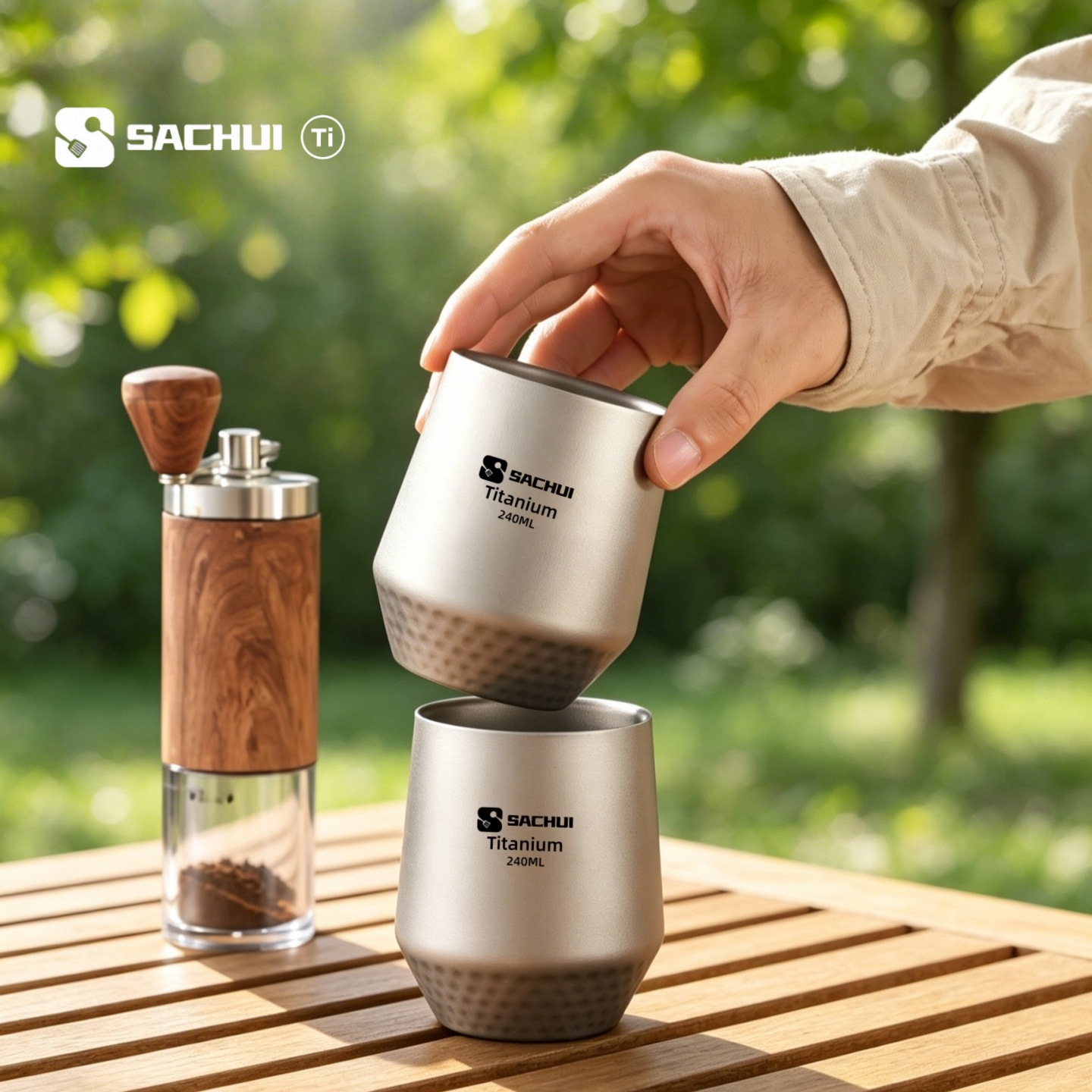 ถ้วยกาแฟไทเทเนียมสองชั้น สำหรั - Camping Cooking System บทวิจารณ์และราคา