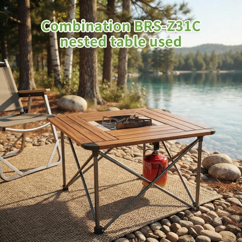 เตาแก๊สพกพา 3 หัวเตา 7000 วัตต - Camping Cooking Table With Windshield บทวิจารณ์และราคา