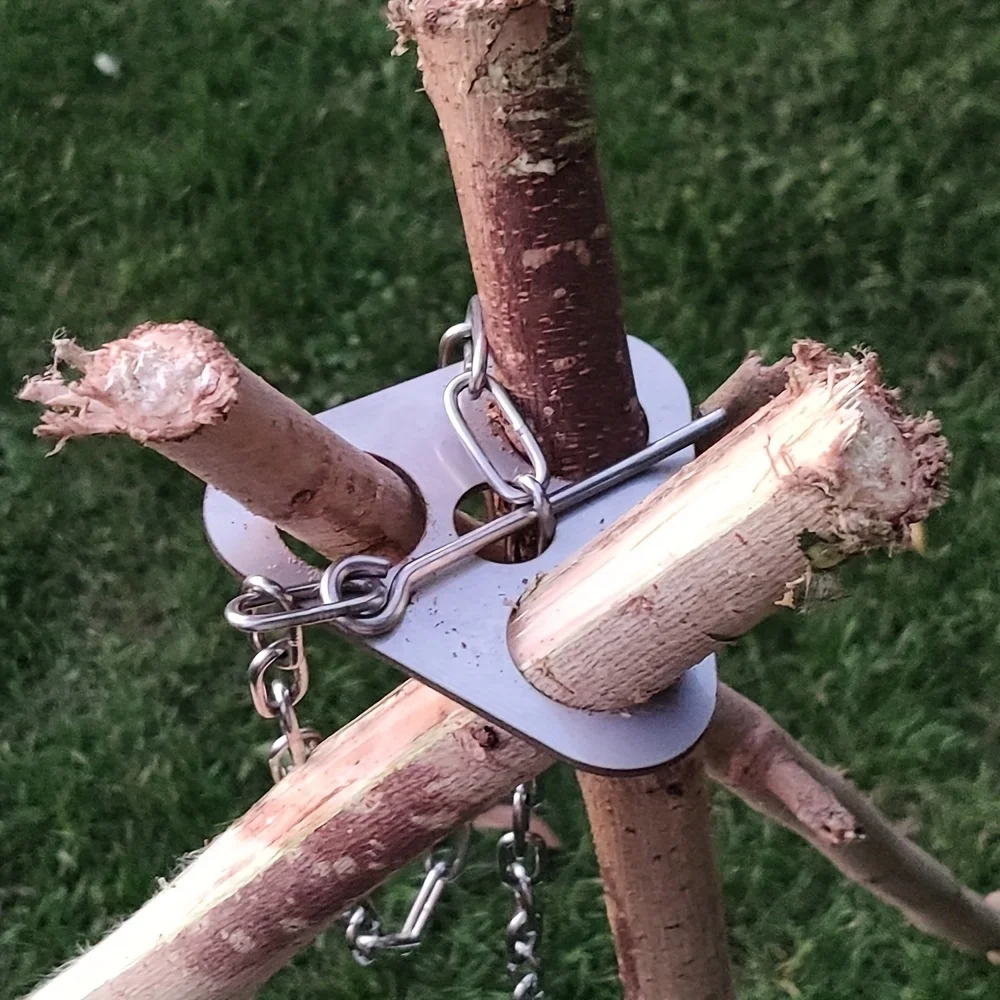 ขาตั้งสามขาสำหรับตั้งแคมป์ทำจา - Camping Cooking Hanger บทวิจารณ์และราคา