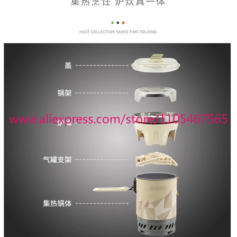 1 ชิ้น X5 ระบบทำอาหารแบบใช้ควา - Camping Cooking System บทวิจารณ์และราคา