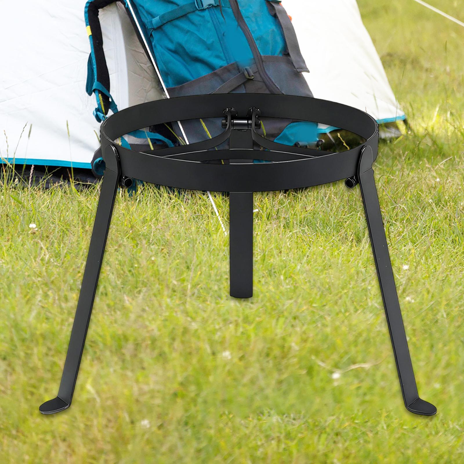 ขาตั้งเตาไฟพับได้แบบสามขา ทำจา - Camping Cooking Rack บทวิจารณ์และราคา