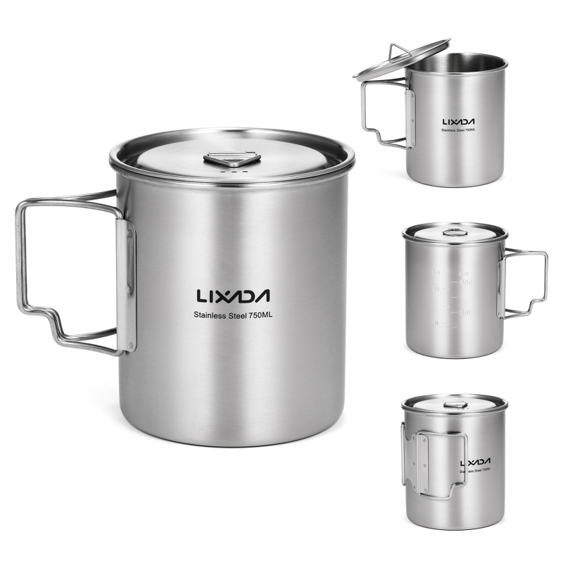 Lixada ถ้วยกระบอกใส่น้ำสแตนเลส - Camping Cooking Backpack บทวิจารณ์และราคา
