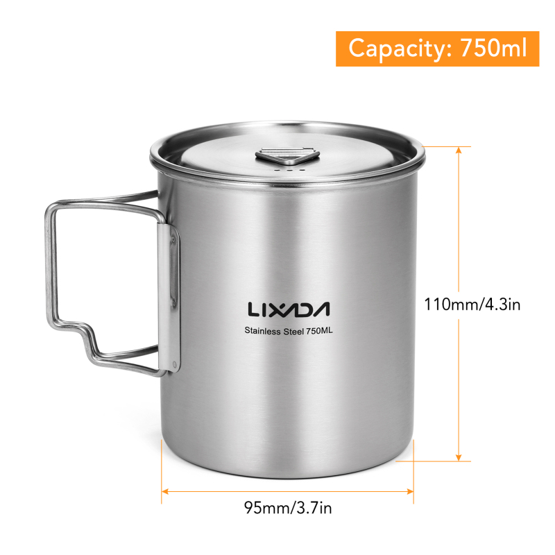 Lixada ถ้วยกระบอกใส่น้ำสแตนเลส - Camping Cooking Backpack บทวิจารณ์และราคา