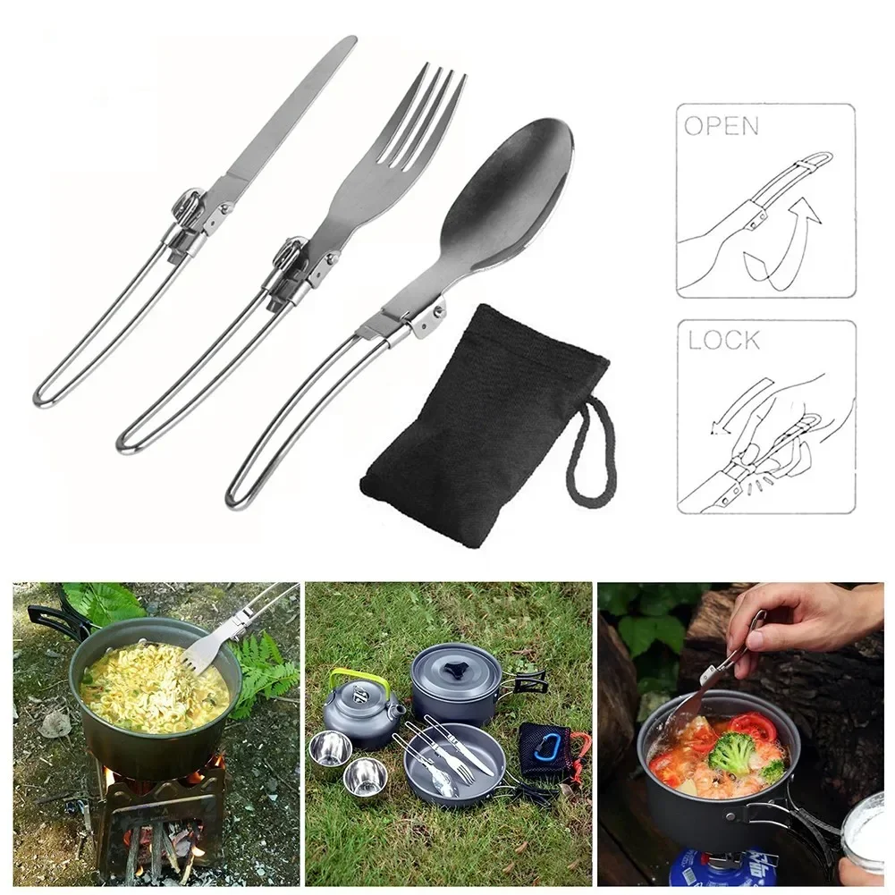 ชุดอุปกรณ์ทำอาหารปิกนิกสำหรับต - Camping Cooking Knife Set บทวิจารณ์และราคา