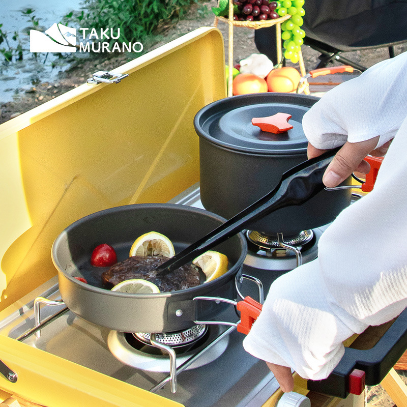 ชุดอุปกรณ์ทำอาหารสำหรับตั้งแคม - Camping Cooking Backpack บทวิจารณ์และราคา