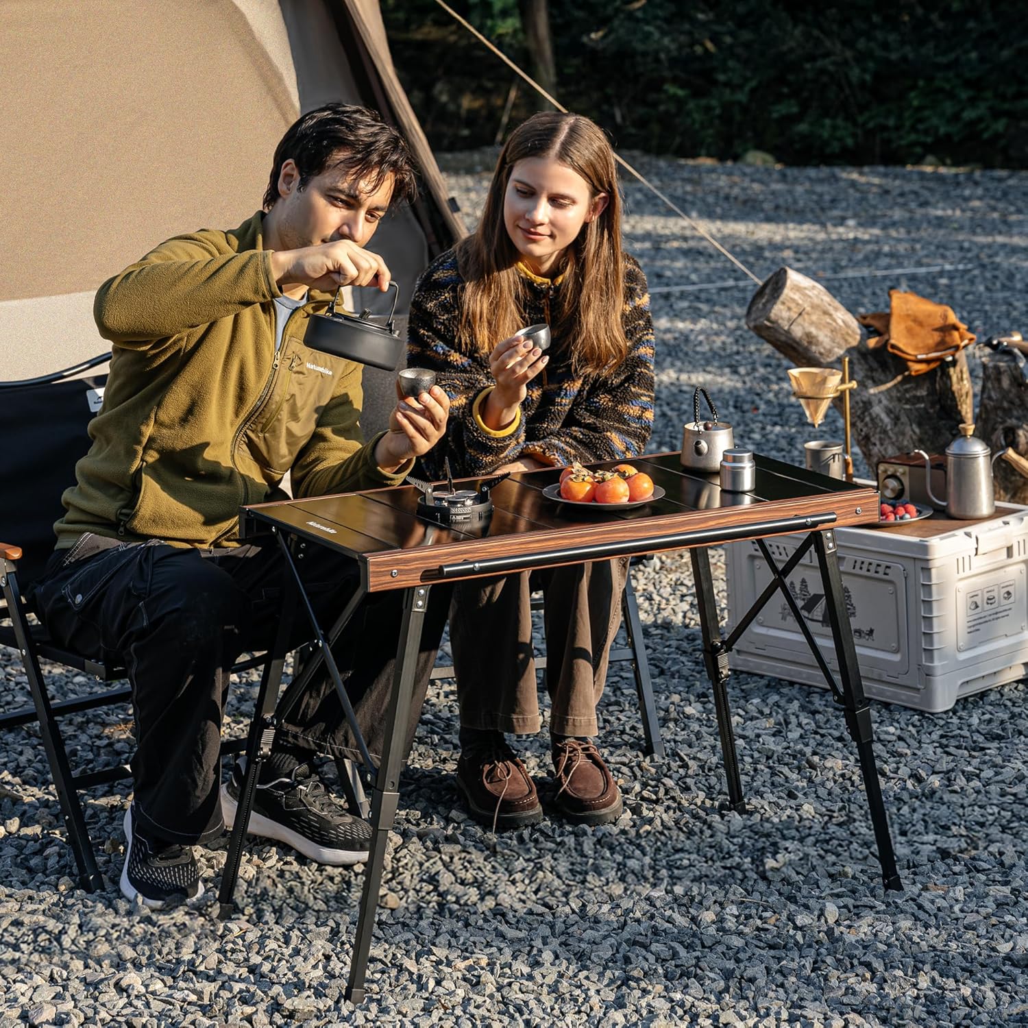โต๊ะตั้งแคมป์ปรับระดับความสูงไ - Camping Cooking System บทวิจารณ์และราคา
