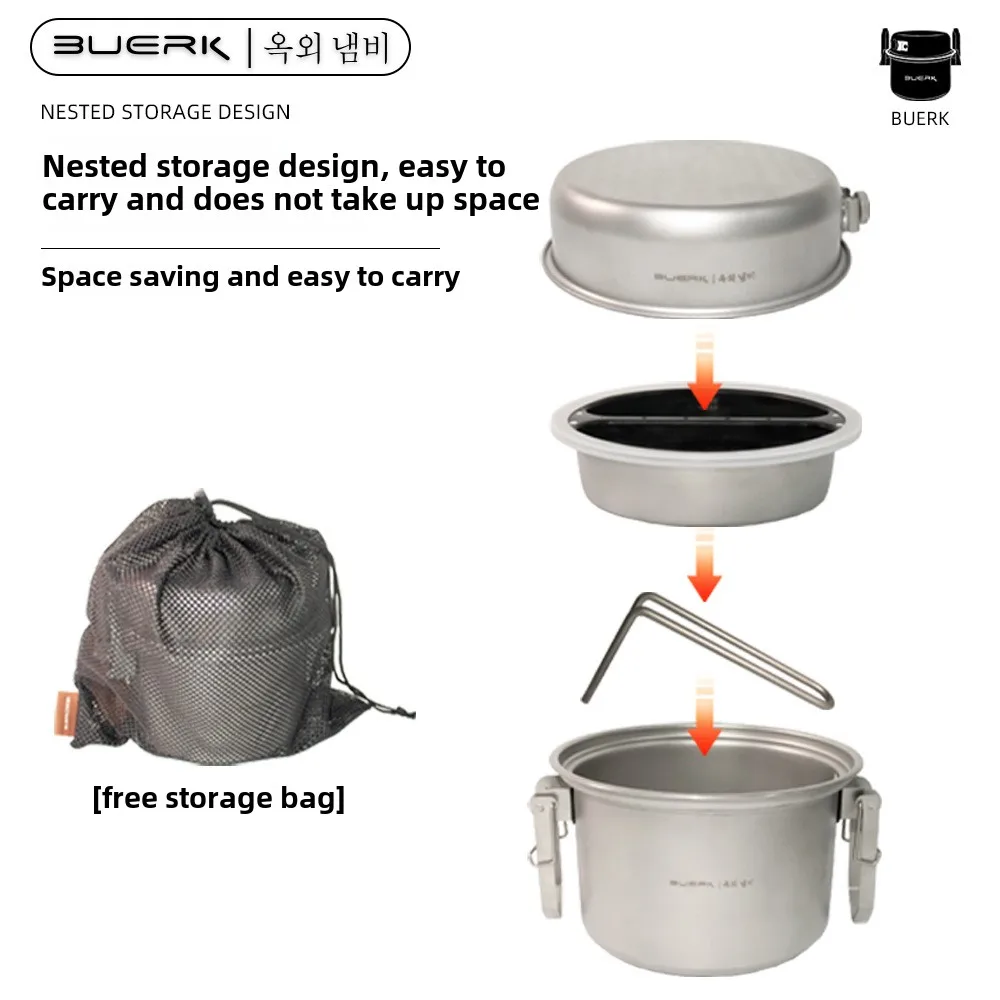 Outdoor Camping หม้อนึ่งและทอด - Camping Cooking System บทวิจารณ์และราคา