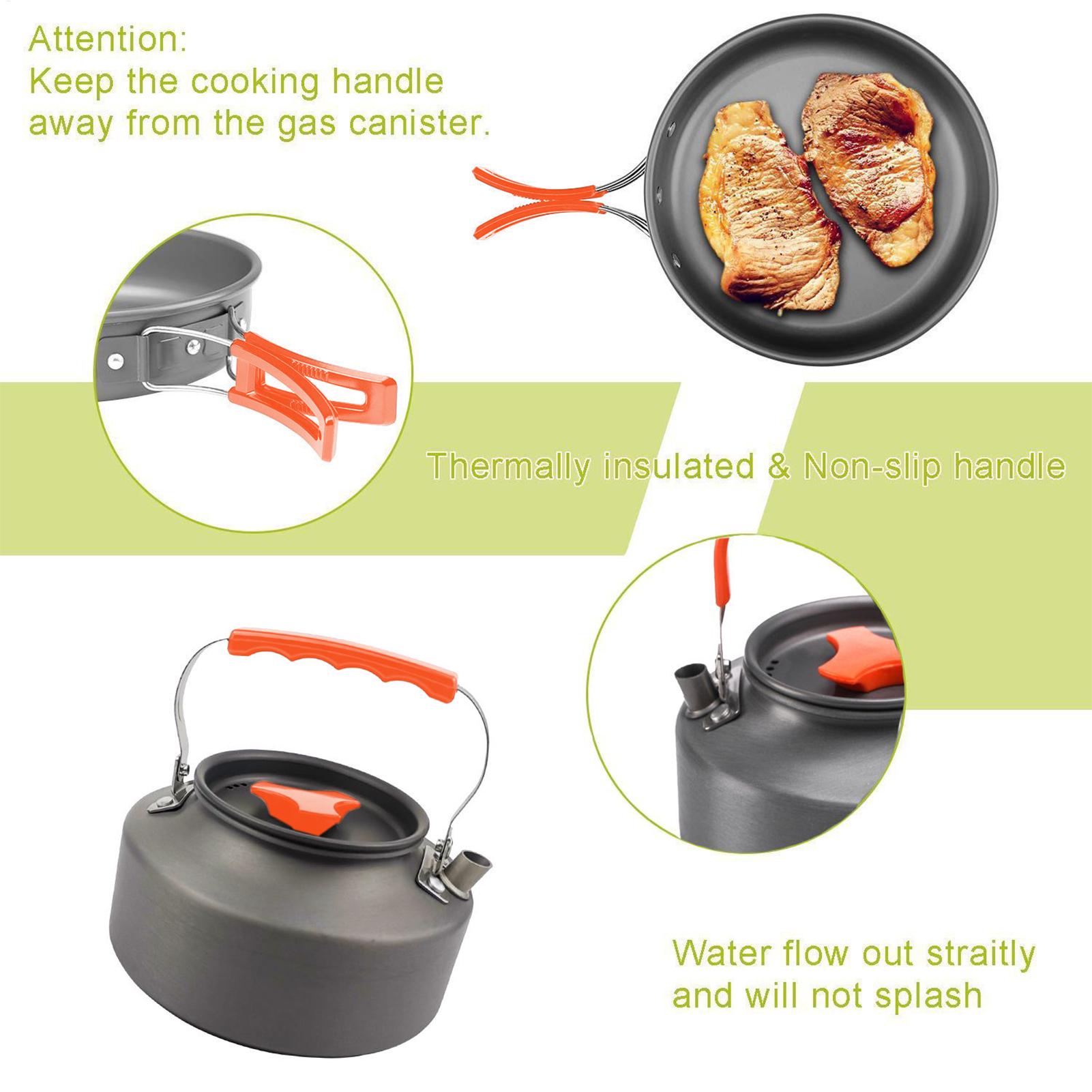 ชุดทำอาหารแบกเป้กระทะตั้งแคมป์ - Camping Cooking Knife Set บทวิจารณ์และราคา