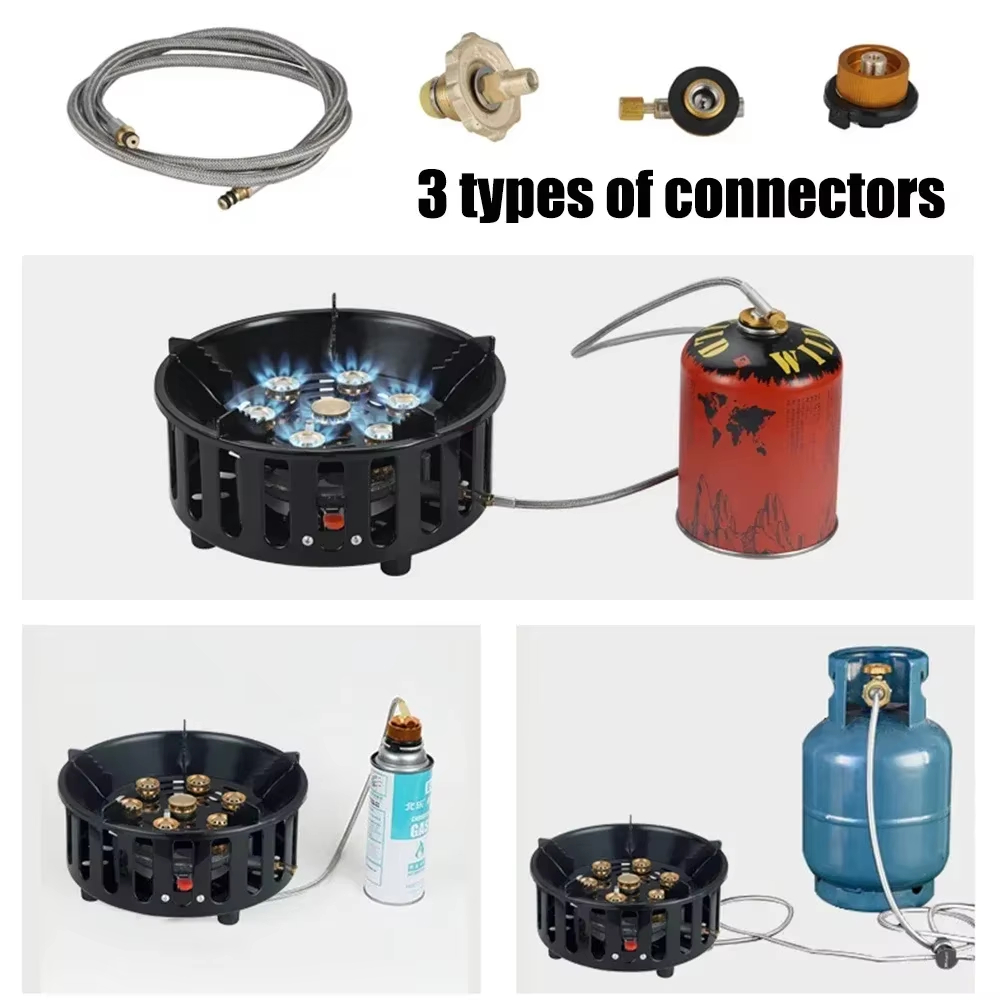 เตาแคมป์ปิ้ง 7 หัวเตา 21000W ก - Camping Cooking Gazebo บทวิจารณ์และราคา