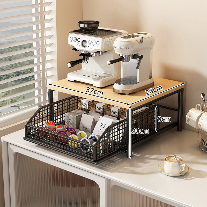 ชั้นวางเครื่องชงกาแฟแบบดึงออกไ - Pocket Coffee Maker บทวิจารณ์และราคา