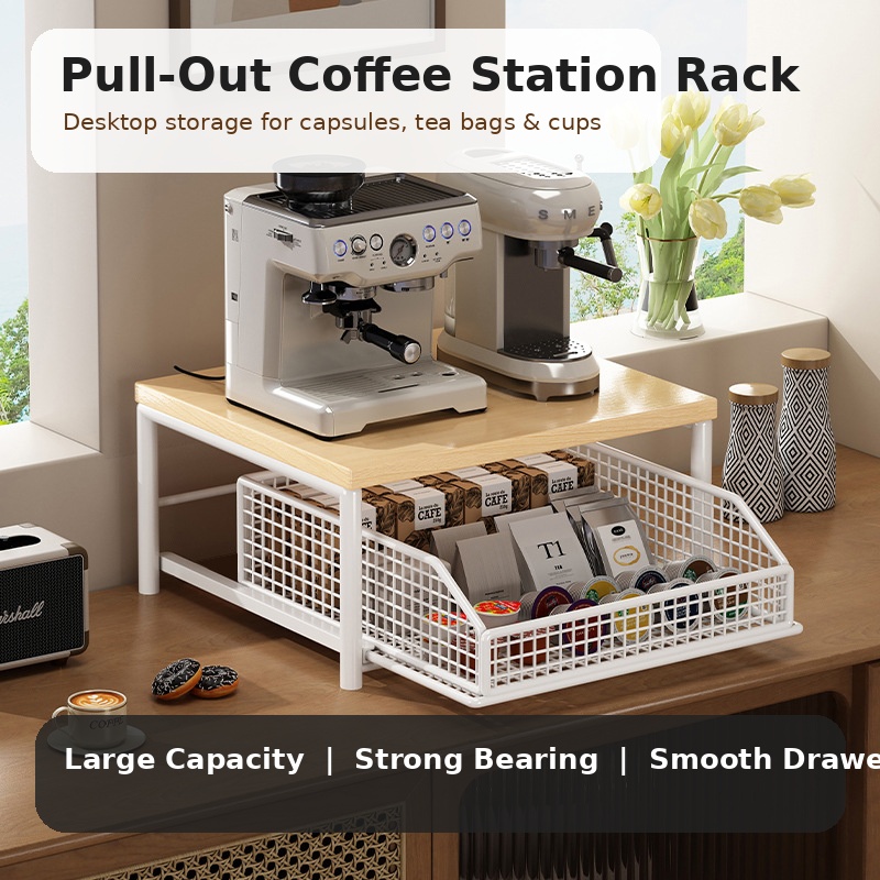 ชั้นวางเครื่องชงกาแฟแบบดึงออกไ - Pocket Coffee Maker บทวิจารณ์และราคา