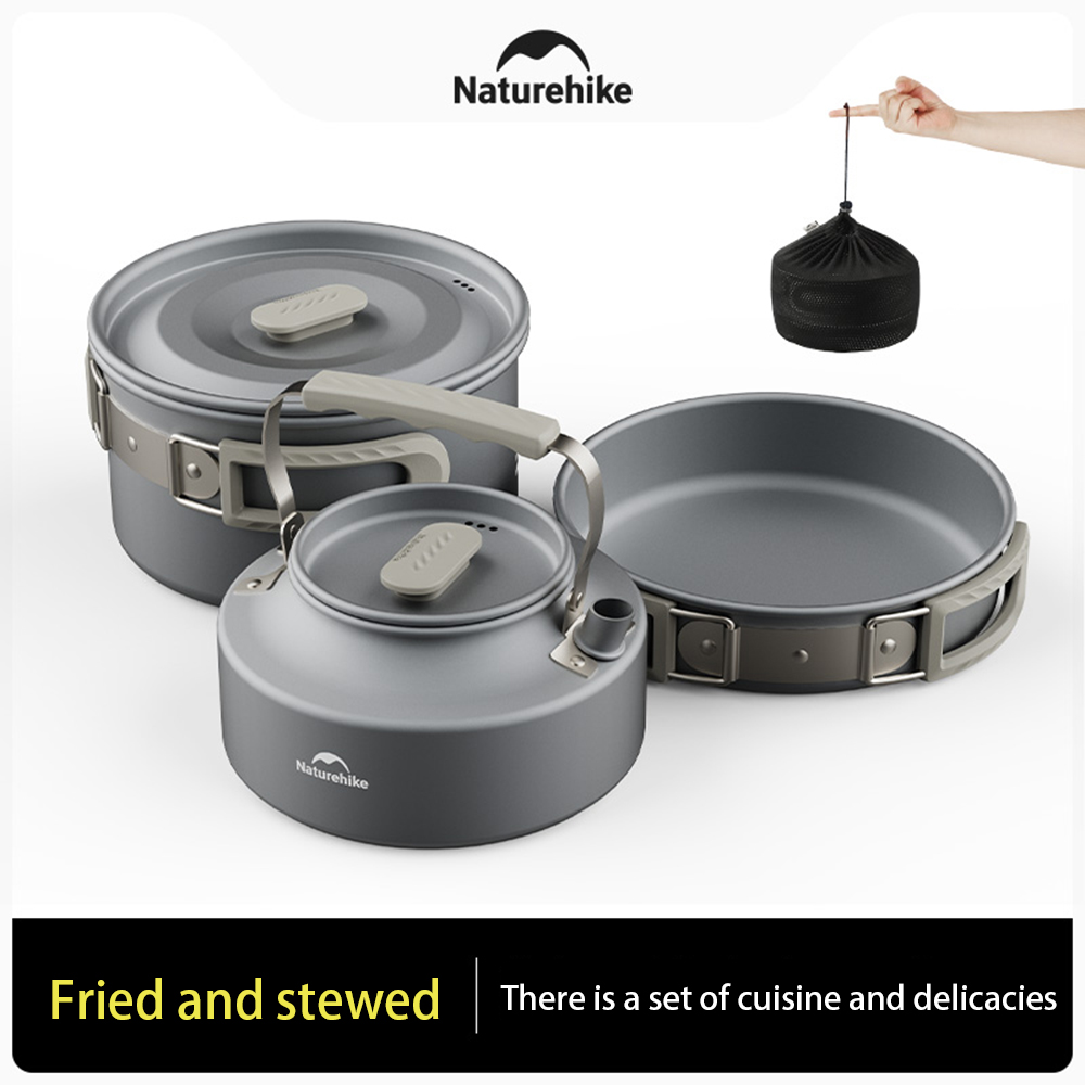 Naturehike ชุดหม้อกลางแจ้ง,อุป - Camping Cooking System บทวิจารณ์และราคา